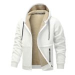 Casual Hoodies For Men Heavyweight Fleece Sweatshirt Winter Thick Sherpa Lined Hooded Zipper Jacket Thick Streetwear Coats - Image 5