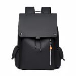 Men's Large Capacity Laminated Leather Fashionable Backpack - Image 5