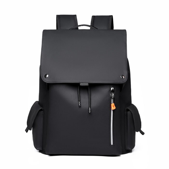 Men's Large Capacity Laminated Leather Fashionable Backpack - Image 5