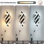 Creative LED Wall Light Black - 22W 3-Color Change Bedroom Indoor WallLamp UK - Image 10