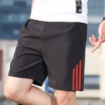 Three-bar Shorts Men's Sports Pants Quick-drying Stretch Fitness Pants - Image 2