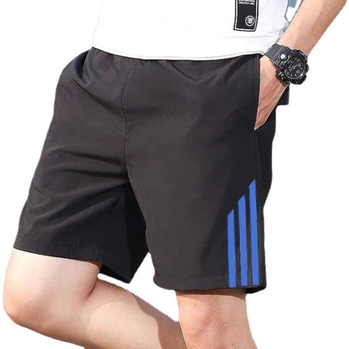 Three-bar Shorts Men's Sports Pants Quick-drying Stretch Fitness Pants - Image 5