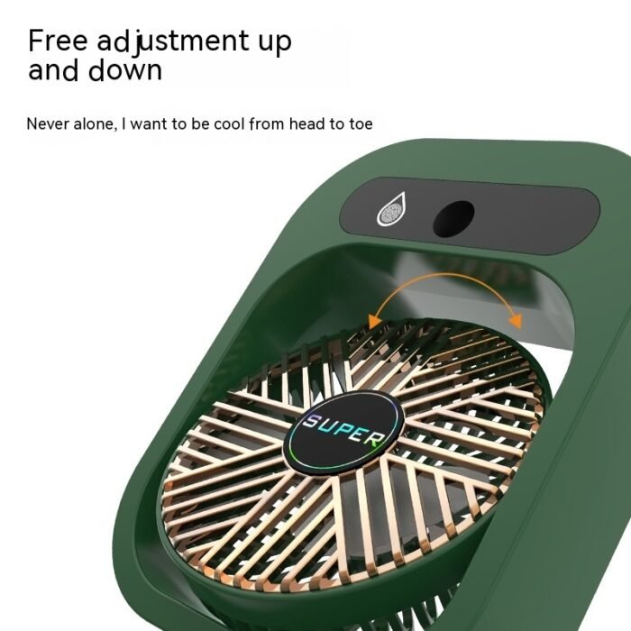 Air Conditioning Fan Desk Misting Fan Air Cooler Cooling USB Rechargeable Humidifier Portable Spray Fan With 3 Wind Speeds Mist Fan For Home - Image 6