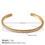 Buckle Bracelet Alloy Open-end Bracelet - Image 8