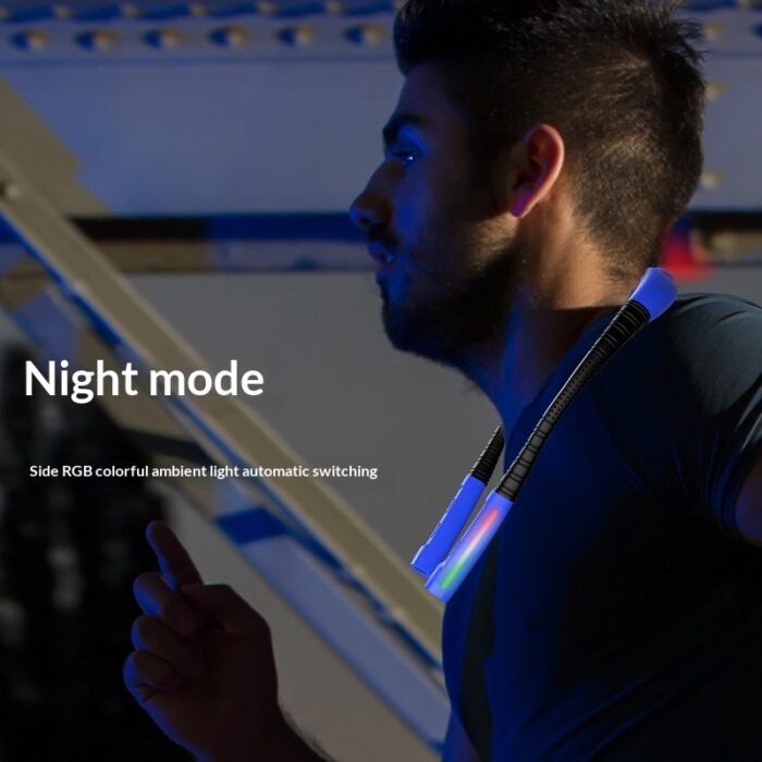 Eye-protecting Neckband Reading Light Outdoor Cycling And Walking Lighting Warning Light Rechargeable Dual-head Work Light - Image 3