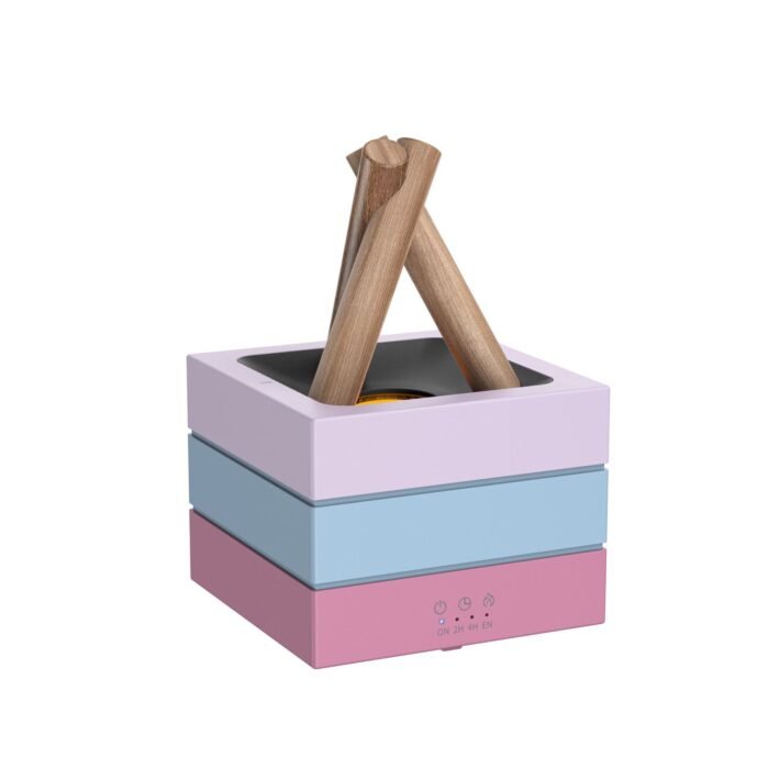 Flame Effect Aromatherapy Humidifier Aroma Diffuser Desktop Usb Plug-in Heavy Fog Humidifier USB Desktop Diffuser With Large Mist Essential Oil Compatible 7-Color LED Light - Image 8