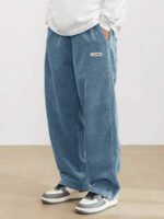 Men's Drawstring Trousers Casual Loose-fitting Pockets Straight Pants Sports Clothing - Image 4