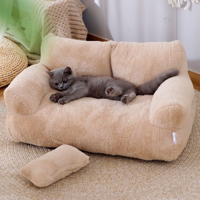 Luxury Cat Bed Sofa Winter Warm Cat Nest Pet Bed For Small Medium Dogs Cats Comfortable Plush Puppy Bed Pet Supplies - Image 7