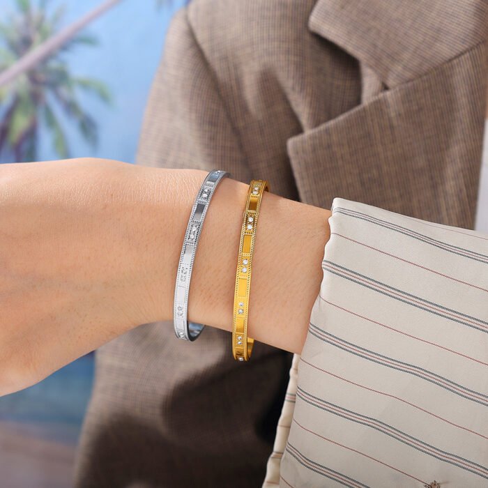 Buckle Bracelet Alloy Open-end Bracelet - Image 7