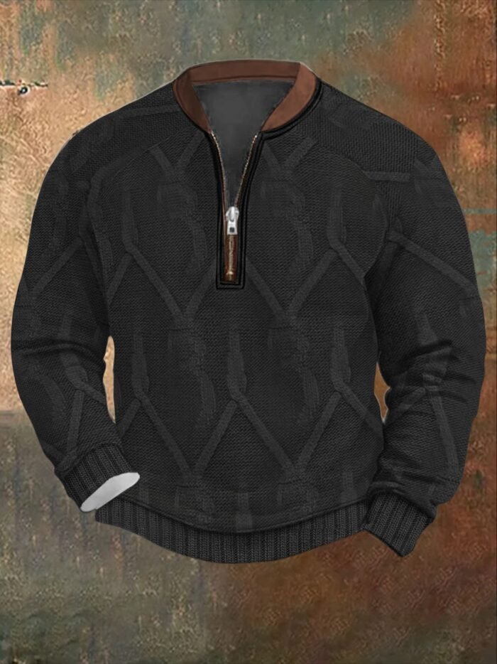 3D-printed, Form-fitting Comfortable Long-sleeve Hoodie With A Half-zip Front - Image 10