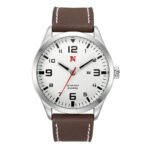 Mens Quartz Watch With A Leather Strap Large Dial And Calendar - Image 4