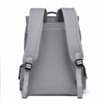 Men's Large Capacity Laminated Leather Fashionable Backpack - Image 4