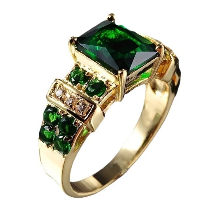 A Stylish Ring Adorned With Multi-colored Square Zircons - Image 5