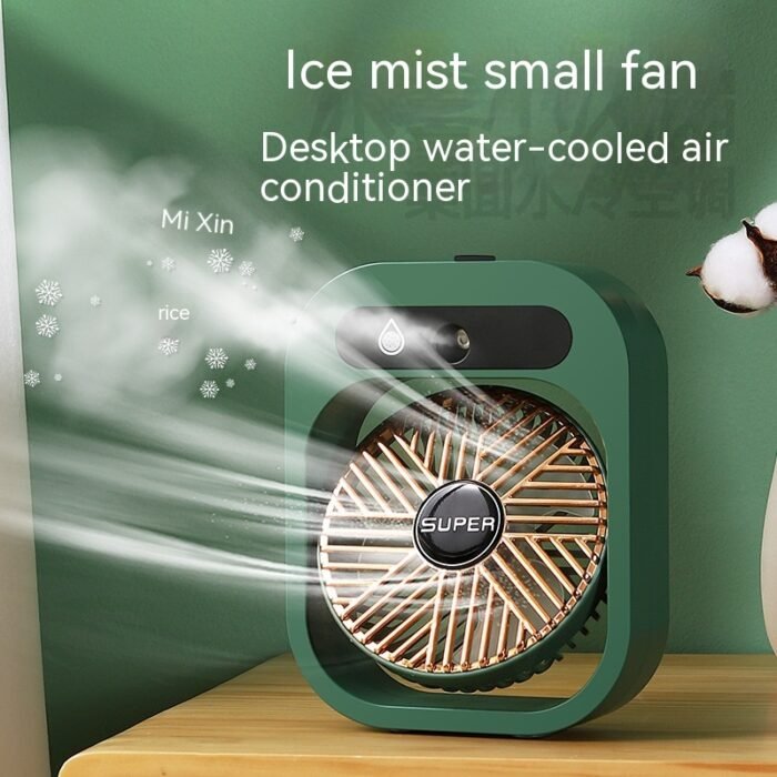Air Conditioning Fan Desk Misting Fan Air Cooler Cooling USB Rechargeable Humidifier Portable Spray Fan With 3 Wind Speeds Mist Fan For Home - Image 4