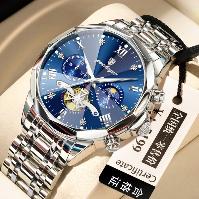Waterproof Multifunctional Trendy High-end Luminous Men's Quartz Watch - Image 5