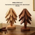 Tree Design Stand Wooden Trivets Decorative Anti Scald Heat Resistant Table Mat Coaster Wood Placemats Pot Table Heat Insulation Pad - Image 3