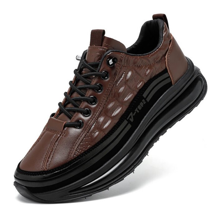 New Springautumn Mens Casual Shoes With Thick Soles - Image 4