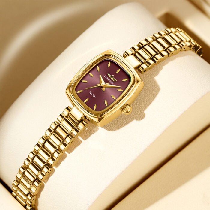 Niche Vintage Petite Gold Watch For Women - Image 9