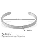 Buckle Bracelet Alloy Open-end Bracelet - Image 4