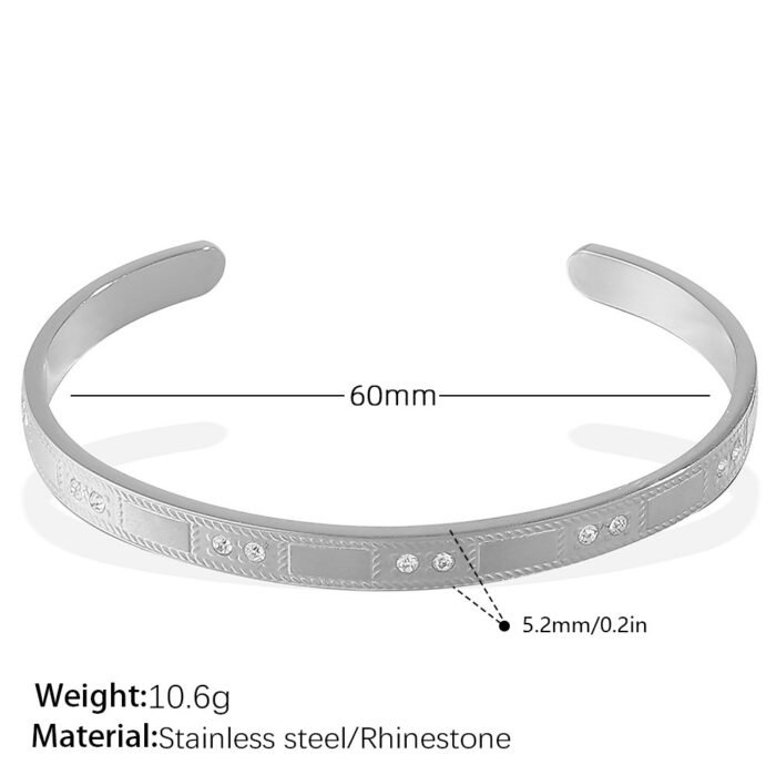 Buckle Bracelet Alloy Open-end Bracelet - Image 4