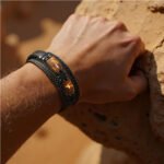 Natural Tiger Eye Stone Bracelet For Men Women - Handmade Leather Braided Healing Bracelet, Courage & Luck Meaning, Birthday Christmas Gift - Image 6