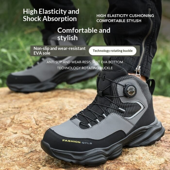 Comfortable Durable Safety Shoes With A Rotating Quick-release Buckle - Image 2