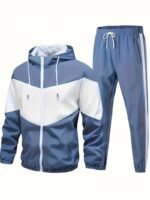 Mens Autumn Winter Two-Piece Hooded Sports Set - Image 7