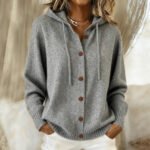 Womens American-style Relaxed-fit Cardigan Hoodie - Image 5
