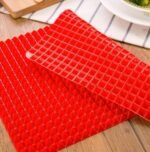 Non-Stick Silicone Pyramid Cooking Mat Baking Mat With Grid Versatile Oven BBQ Cooking Mat Heat-Resistant Mat Kitchen Tools Kitchen Gadgets - Image 5