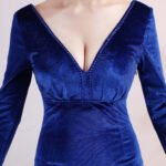 Velvet Evening Dress Mermaid Dress - Image 2