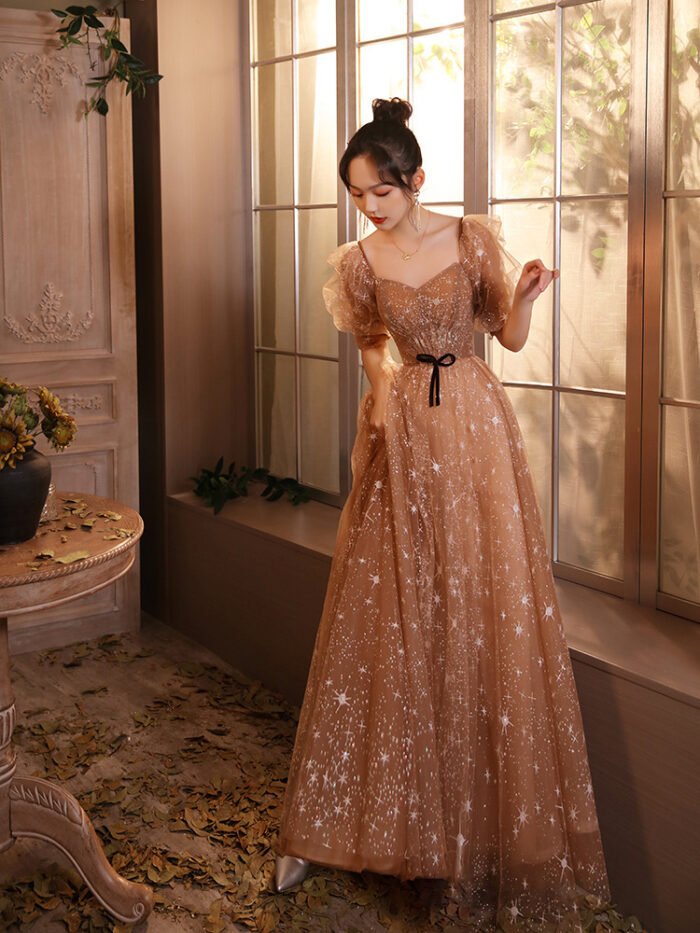 Banquet Host Long Pettiskirt French Evening Dress - Image 3