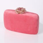 New Diamond Decoration Evening Bag PU Flannel Clutch Bag Chain Satchel Banquet Dress Bag Party Evening Gift Bag Evening Bag - Image 7