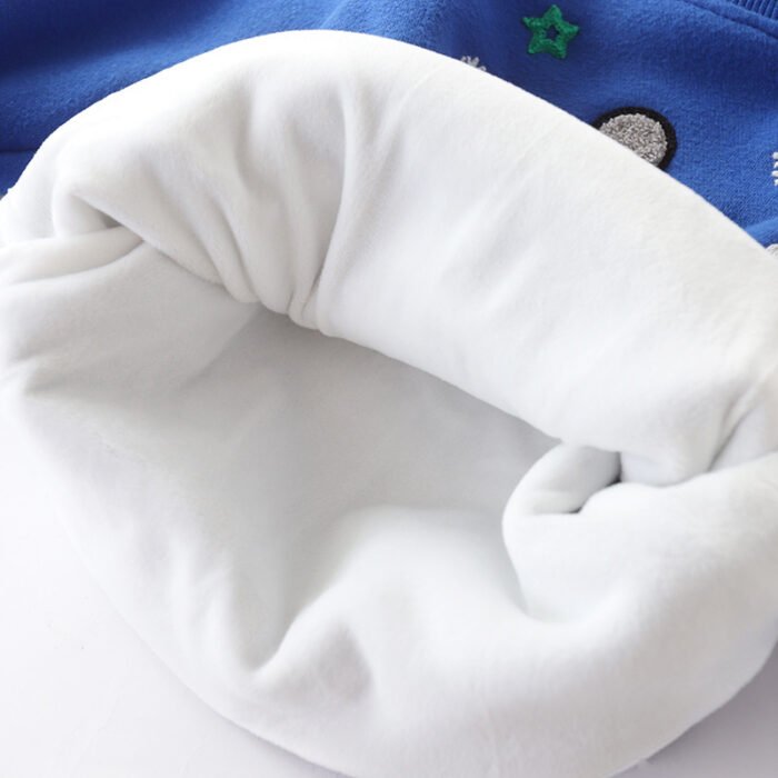Christmas snowman plus velvet padded baby sweater - Image 9