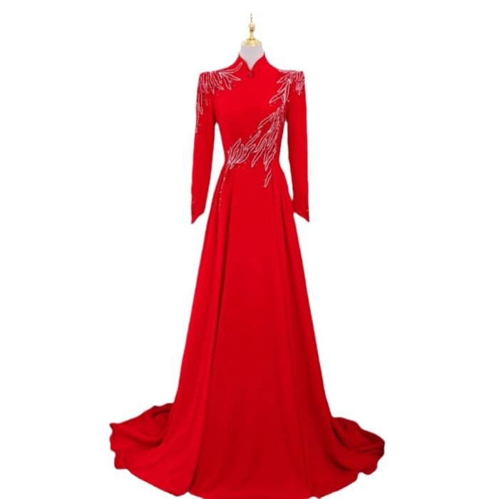 New Long Sleeve Formal Evening Party Dress - Image 5