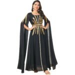 Arab Women's Robe Super Long Sleeve Muslim Dress - Image 3