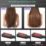New 2 In 1 Hair Straightener Hot Comb Negative Ion Curling Tong Dual-purpose Electric Hair Brush - Image 3