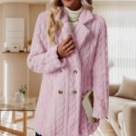 Insulated Suit-collar Double-breasted Mid-length Coat - Image 2