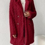 Insulated Suit-collar Double-breasted Mid-length Coat - Image 7