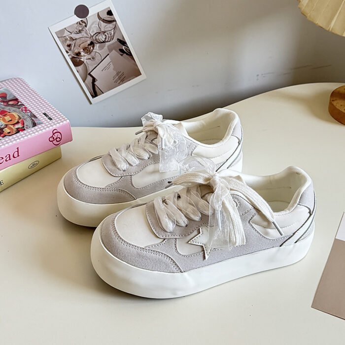 Spring New With Skirt Original Niche All-matching Star Shoes - Image 5