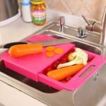 Multifunction Kitchen Chopping Blocks Sinks Drain Basket Cutting Board Vegetable Meat Tools Kitchen Accessories Chopping Board - Image 3