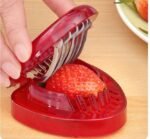 Red Strawberry Slicer Plastic Fruit Carving Tools Salad Cutter Berry Strawberry Cake Decoration Cutter Kitchen Gadgets - Image 7