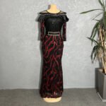 Sequined Embroidered Maxi Dress Slim-fit Fishtail Skirt Evening Gown - Image 10