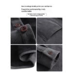 Mens Retro Corduroy Long-Sleeve Shirt - Image 2