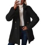 Insulated Suit-collar Double-breasted Mid-length Coat - Image 6