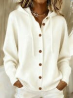 Womens American-style Relaxed-fit Cardigan Hoodie - Image 7