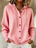 Womens American-style Relaxed-fit Cardigan Hoodie - Image 9