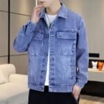 Mens Stylish Relaxed-fit Casual Denim Jacket - Image 3