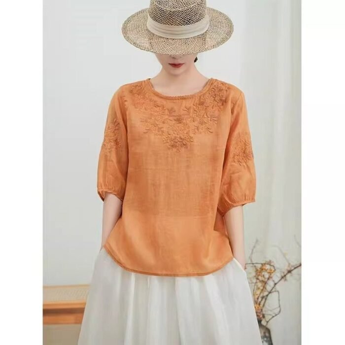 Summer-style Loose Slimming Pullover Top - Image 9