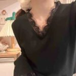 Casual Soft-style Top With A Designer Touch Featuring Lace Paneling And Reversible Wear - Image 4