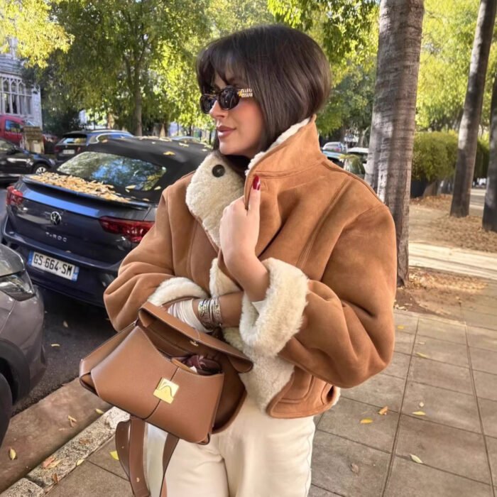 Womens Stylish Versatile Reversible Thermal Jacket - Image 5